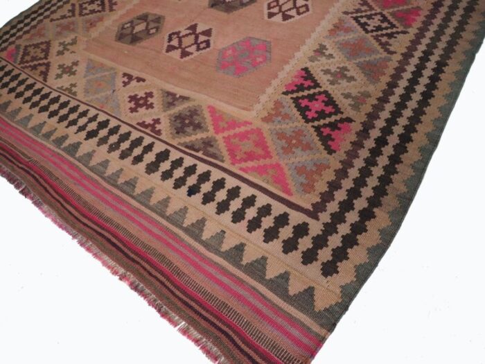 vintage afghan nomadic kilim rug 12