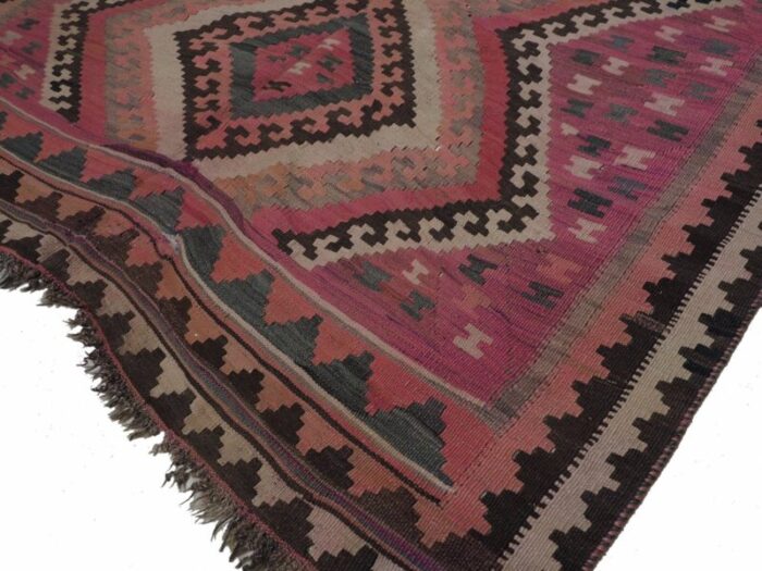 vintage afghan nomadic kilim rug 1940s 12