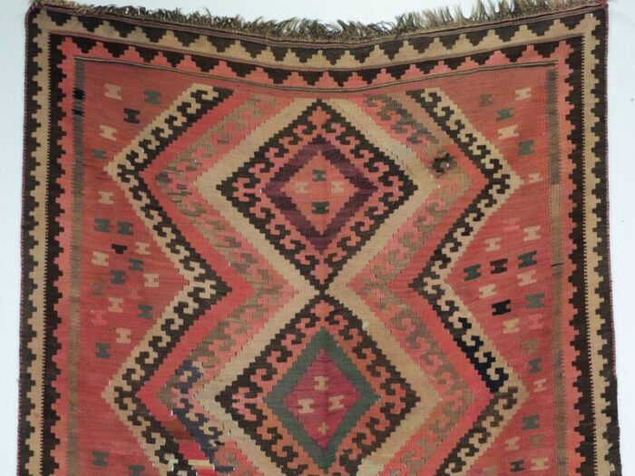 vintage afghan nomadic kilim rug 1940s 4