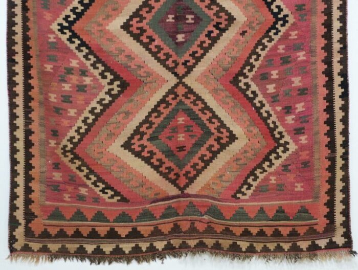 vintage afghan nomadic kilim rug 1940s 5