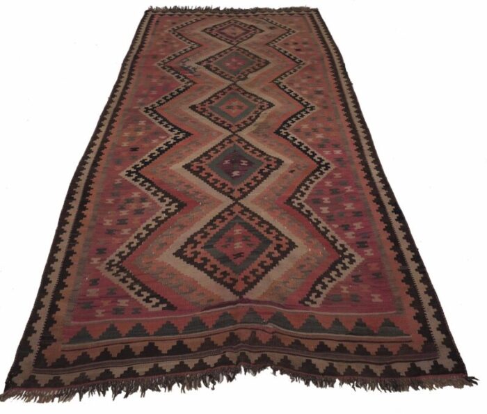 vintage afghan nomadic kilim rug 1940s 8