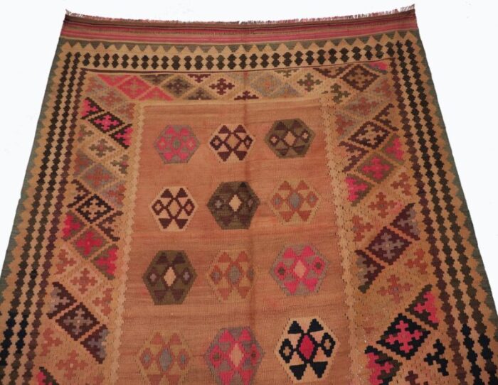 vintage afghan nomadic kilim rug 5