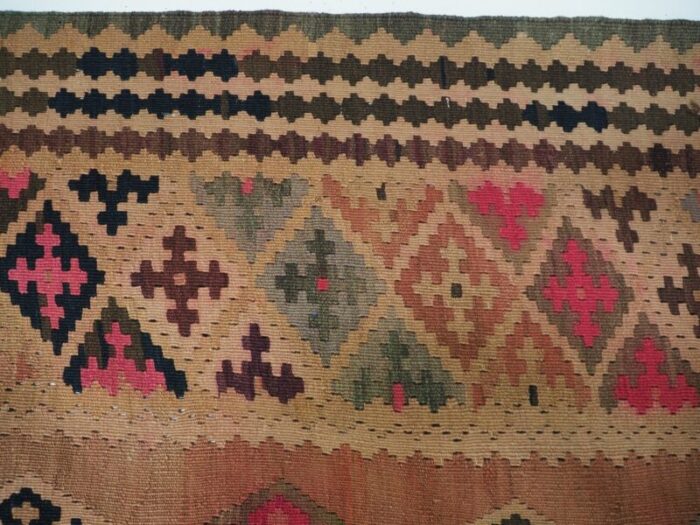 vintage afghan nomadic kilim rug 9