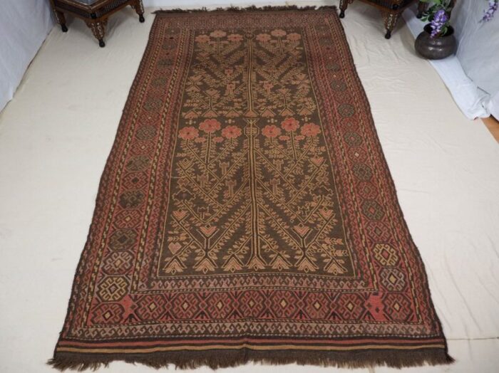 vintage afghanistan kilim rug 1940s 1