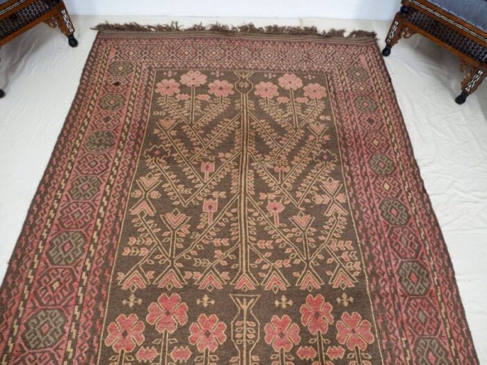 vintage afghanistan kilim rug 1940s 4