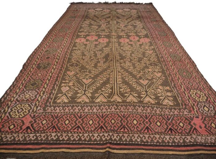 vintage afghanistan kilim rug 1940s 5