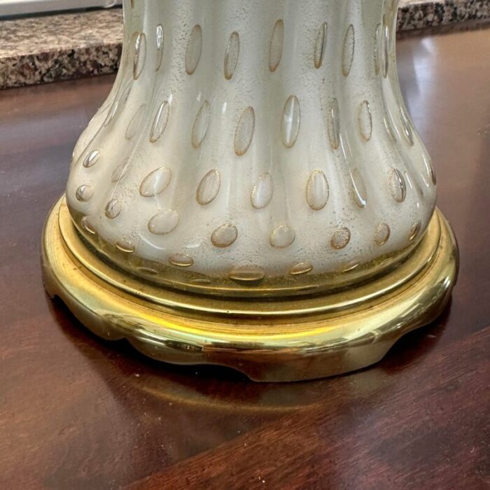 vintage alfredo barbini blown glass table lamp unmarked 6570