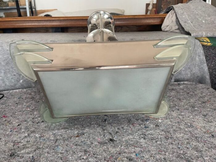 vintage art deco fontaine ceiling lamp by henri petitot for atelier petitot 1920s 6732