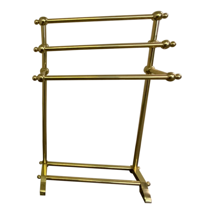 vintage brass towel rack 4310