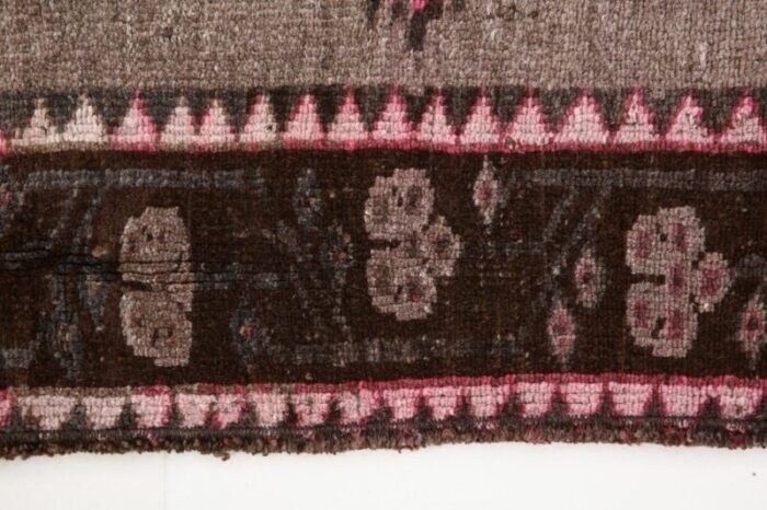 vintage brown runner rug 1960s 14