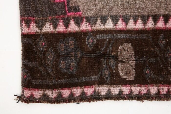 vintage brown runner rug 1960s 17