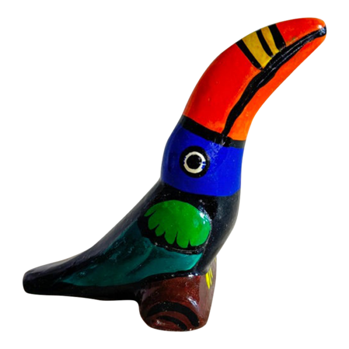 vintage ceramic toucan statuette 4166