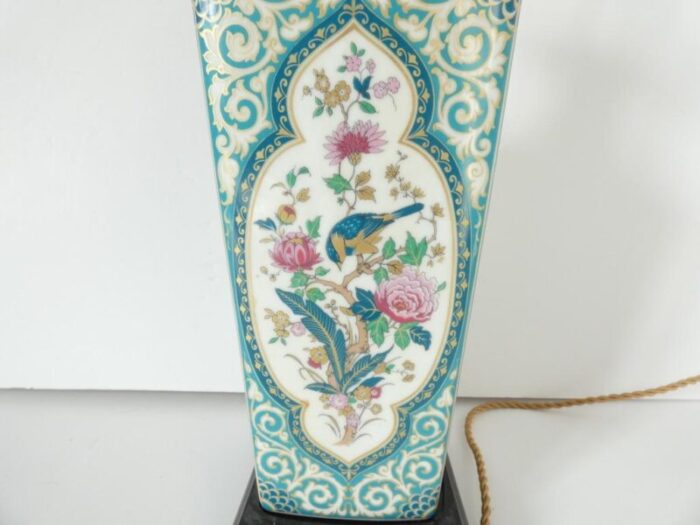 vintage chinoiserie floral table lamp 2760