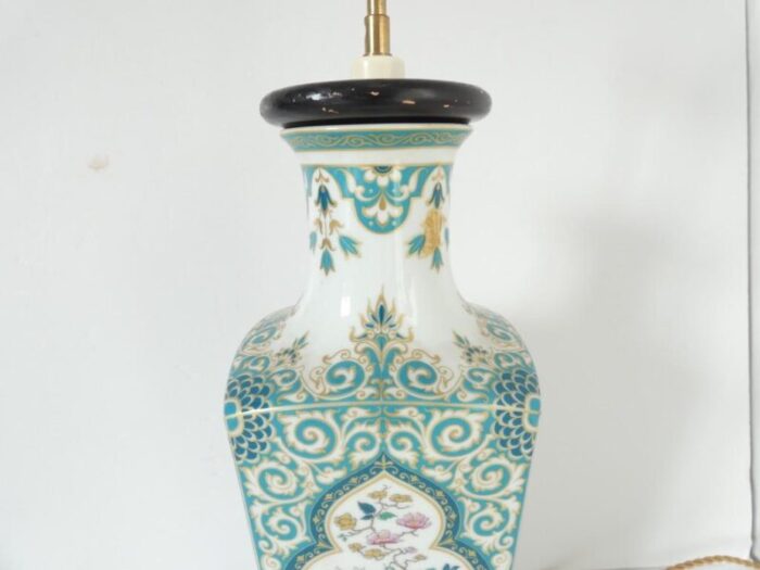 vintage chinoiserie floral table lamp 4830