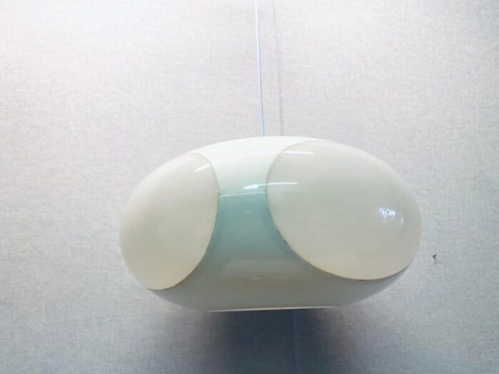 vintage colani ufo ceiling lamp in all white plastic from massiv belgium 1970s 1869