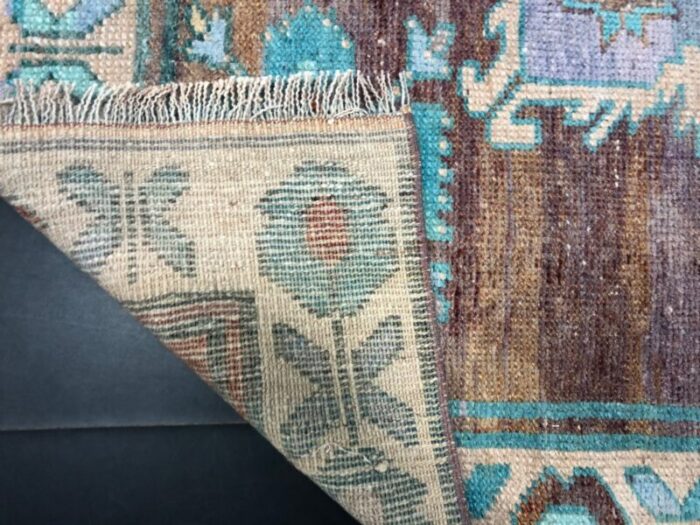 vintage copper oushak rug 10