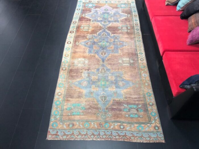 vintage copper oushak rug 2