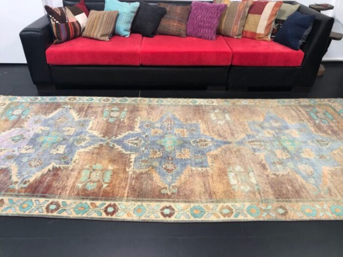 vintage copper oushak rug 8