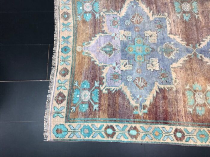 vintage copper oushak rug 9