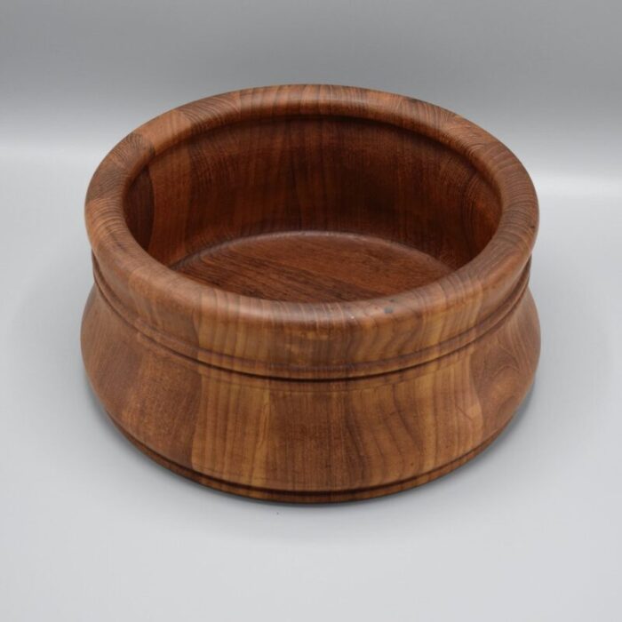 vintage danish bowl in teak by jens quistgaard for nissens wood factory 1960s 1