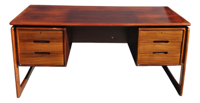 vintage danish desk in rosewood from dyrlund 1970s 8392