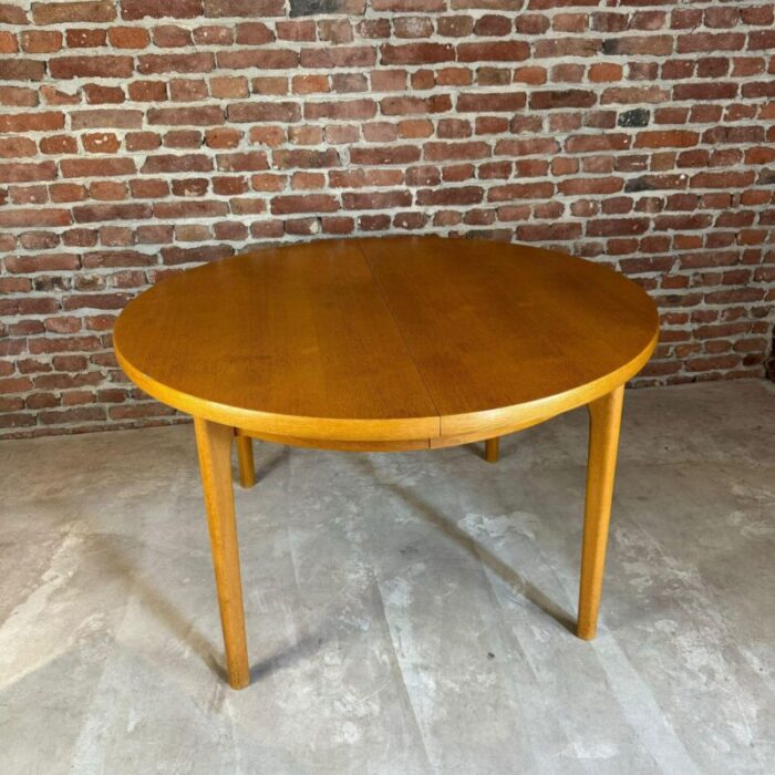 vintage danish dining table in oak 1960 6541