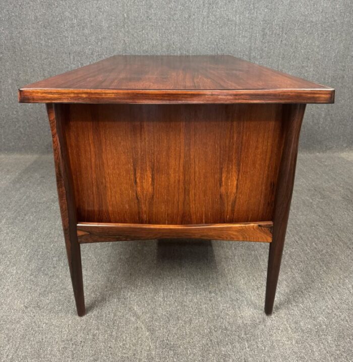 vintage danish mid century modern rosewood desk attributed to arne vodder 3131