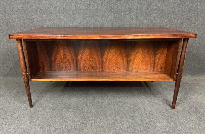 vintage danish mid century modern rosewood desk attributed to arne vodder 6442