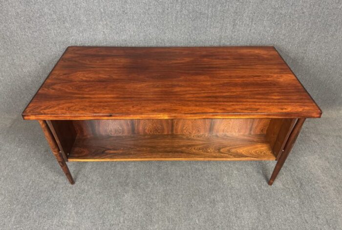 vintage danish mid century modern rosewood desk attributed to arne vodder 7334