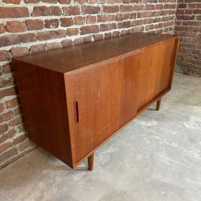 vintage danish sideboard in teak by puol hundevad 1960 3722