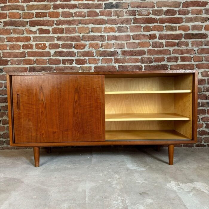 vintage danish sideboard in teak by puol hundevad 1960 8814