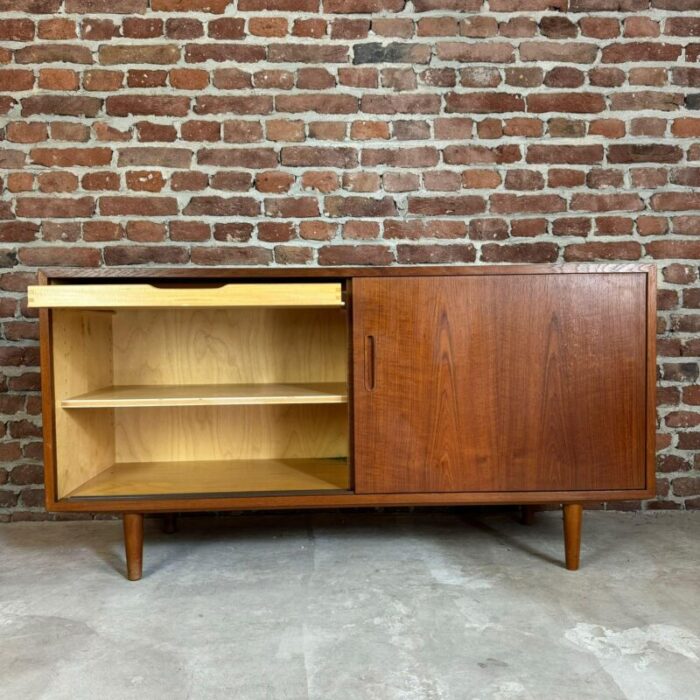 vintage danish sideboard in teak by puol hundevad 1960 9194