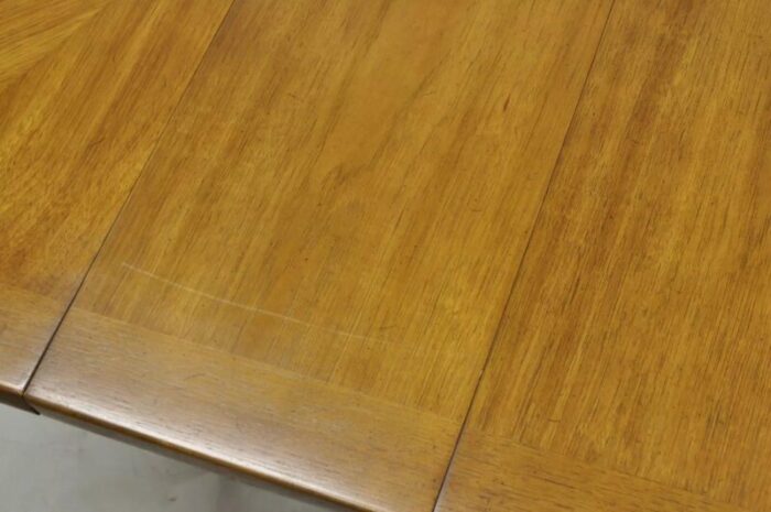 vintage drexel esperanto mid century walnut octagonal spanish style dining table 2077