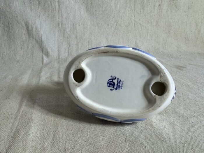 vintage duck shaped delft soap dish 3718