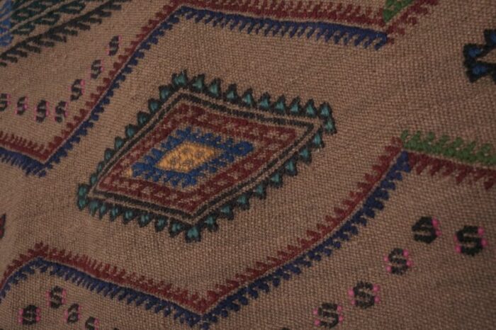 vintage embroidered kilim jajim runner 1970s 7