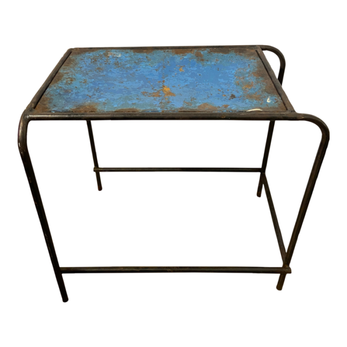 vintage french industrial metal table bar cart 4342