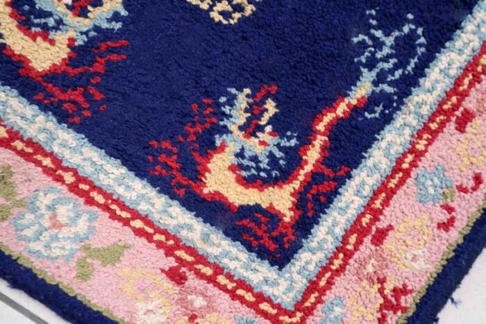 vintage french savonnerie rug 1960s 3