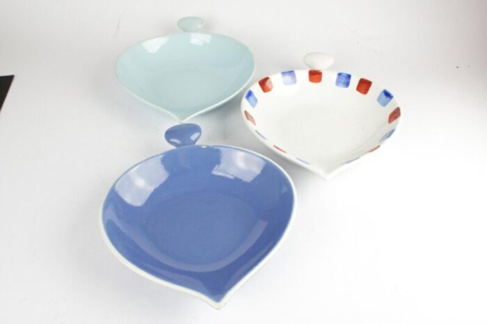 vintage gefyr trays by stig lindberg 1960s set of 3 2