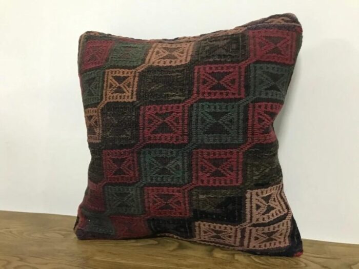 vintage geometric cushion cover 1960s 0613