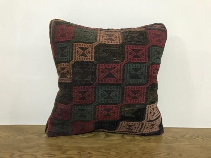 vintage geometric cushion cover 1960s 0867