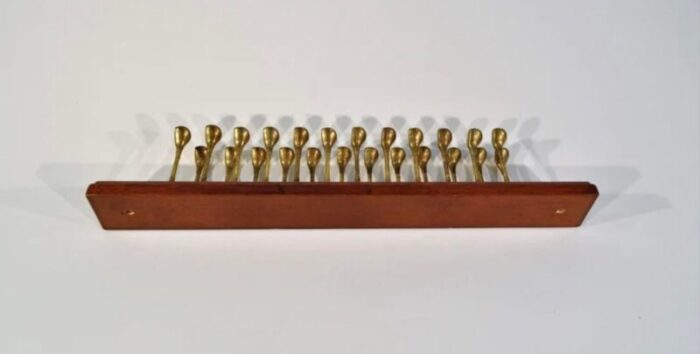 vintage golf clubs brass drivers tie rack 24 hooks 4400