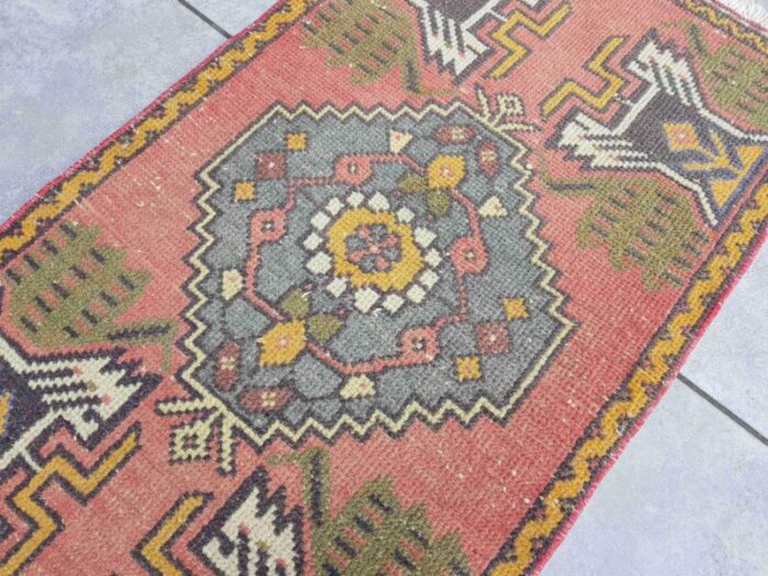 vintage handknotted tribal rug 1960 1710