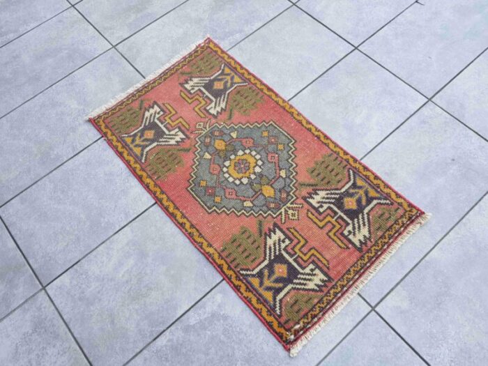 vintage handknotted tribal rug 1960 3780