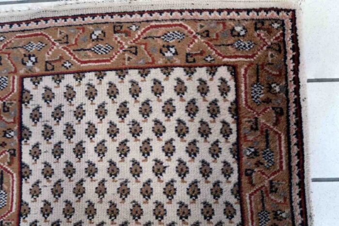 vintage indian handmade seraband rug 1970s 2 2