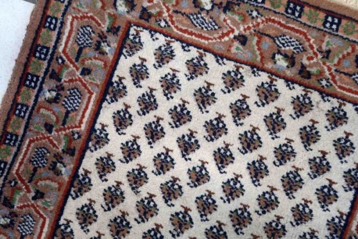 vintage indian handmade seraband rug 1970s 3 3