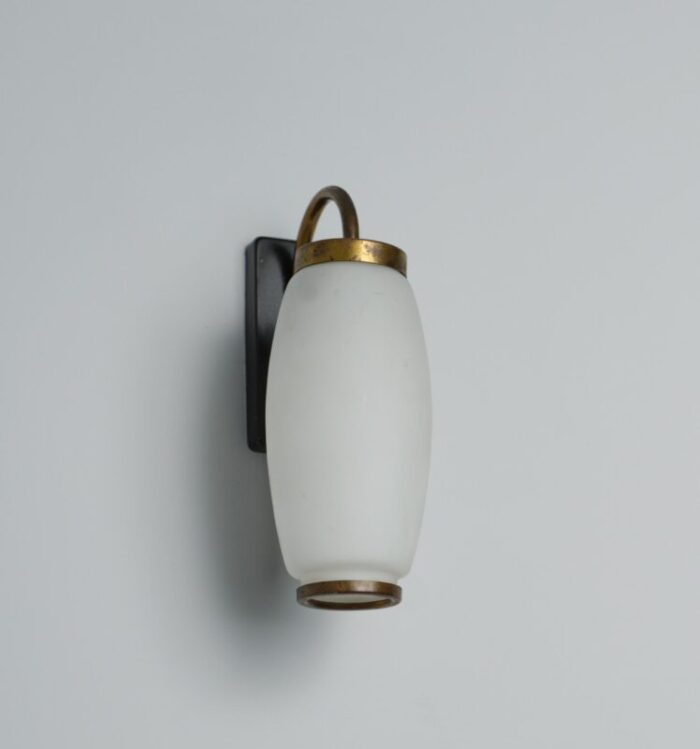 vintage italian wall lamp in brass 1950s 7629