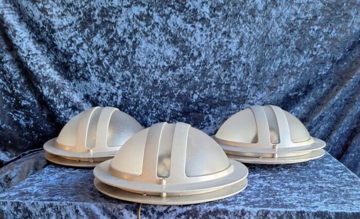 vintage italian wall lamps 2000s set of 3 6228