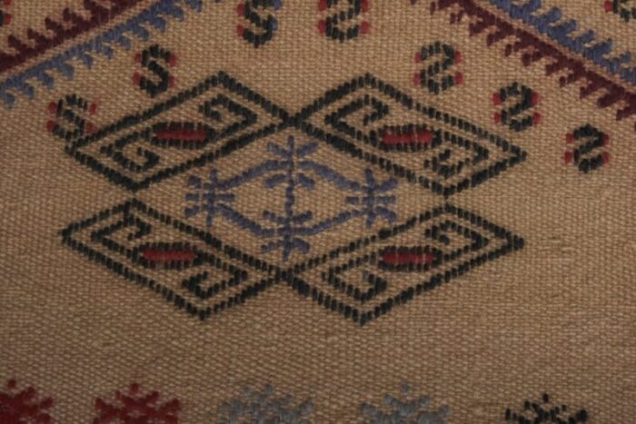 vintage jajim kilim runner rug 6