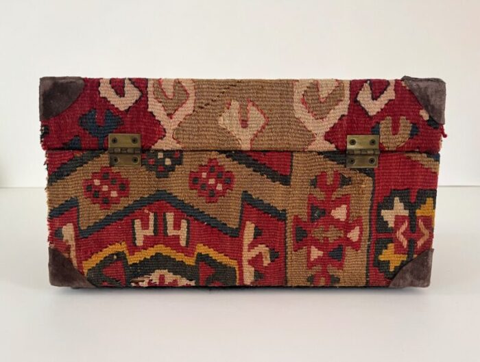 vintage kilim covered box 0116