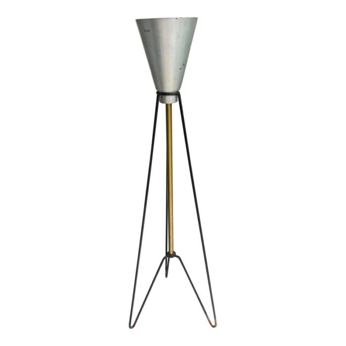 vintage mid century modern 1950s space age atomic tower floor lamp by majestic lamp co 5215